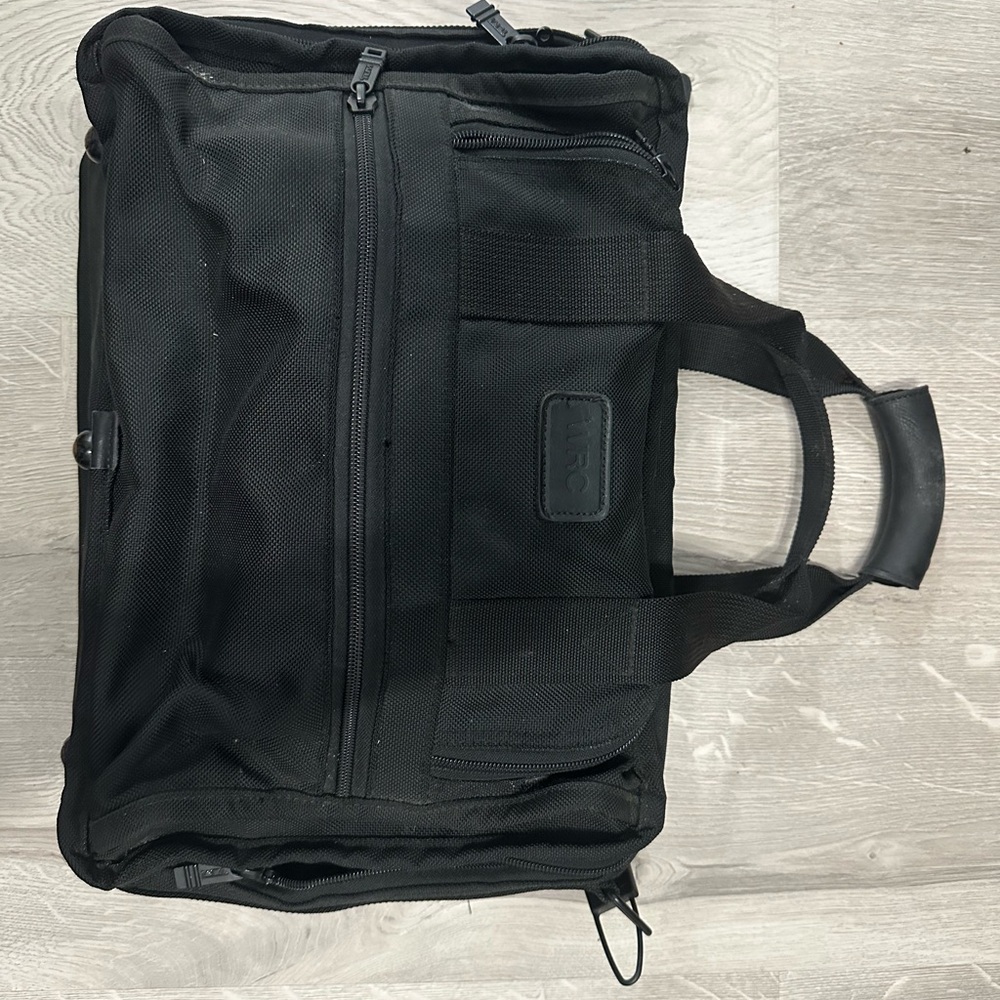 Tumi Black Computer Briefcase, Ballistic Nylon - image 1